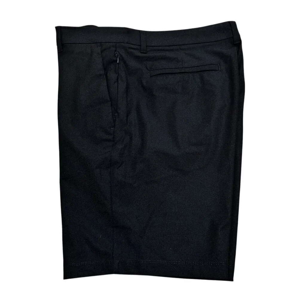 Members Mark Men 40 Benton Performance Shorts Black‎ Wrinkle Resistant Stretch